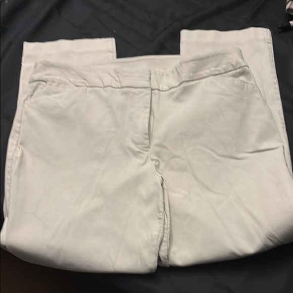 Cream women’s dress pants for work, ankle length - Picture 1 of 3